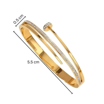Nail Crystal Bracelet