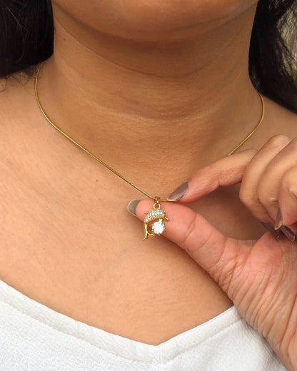 Polar Heart Pendant - 18k Gold Plated