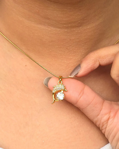 Polar Heart Pendant - 18k Gold Plated