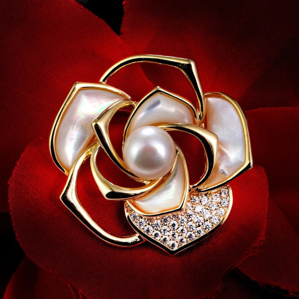 Rose Flower Anit Tarnish Cocktail Ring