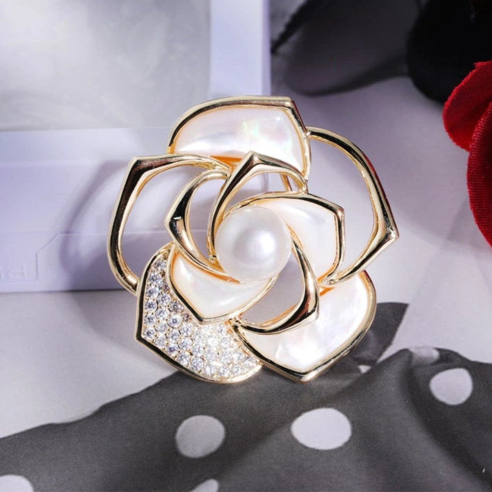 Rose Flower Anit Tarnish Cocktail Ring