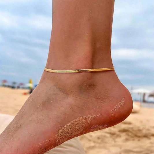 Snake Anklet - 18k Gold Plated