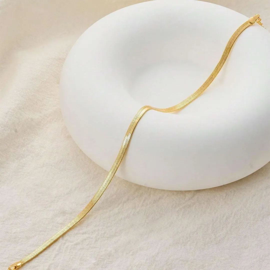 Snake Anklet - 18k Gold Plated