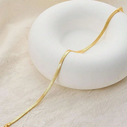 Snake Anklet - 18k Gold Plated