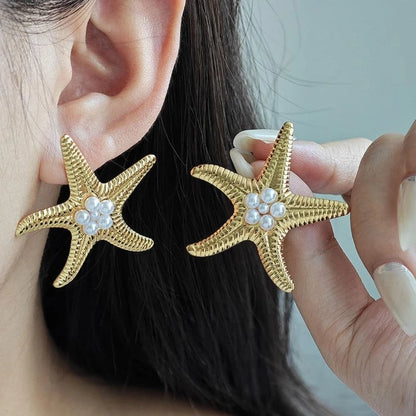 Starfish Earrings – 18K Gold Plated