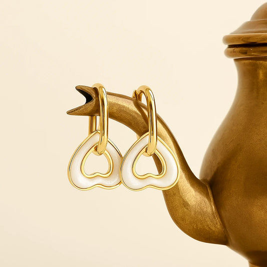 SweetHeart Earrings - 18k Anti Tarnish Earrings