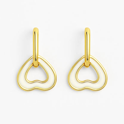 SweetHeart Earrings - 18k Anti Tarnish Earrings