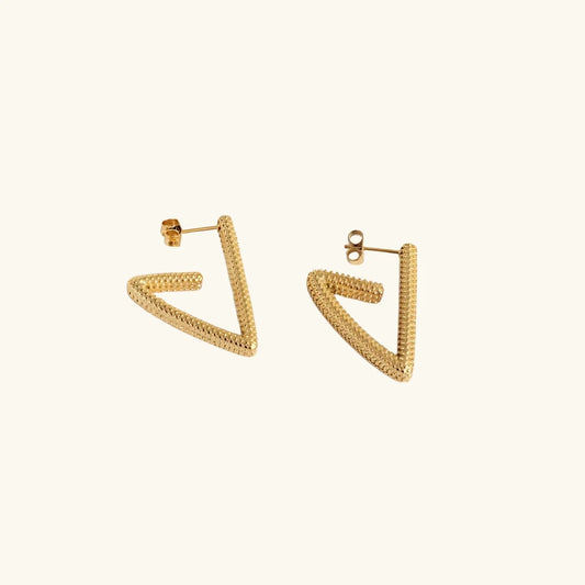 Taylor Knot Hoops - 18K Gold Plated Earrings