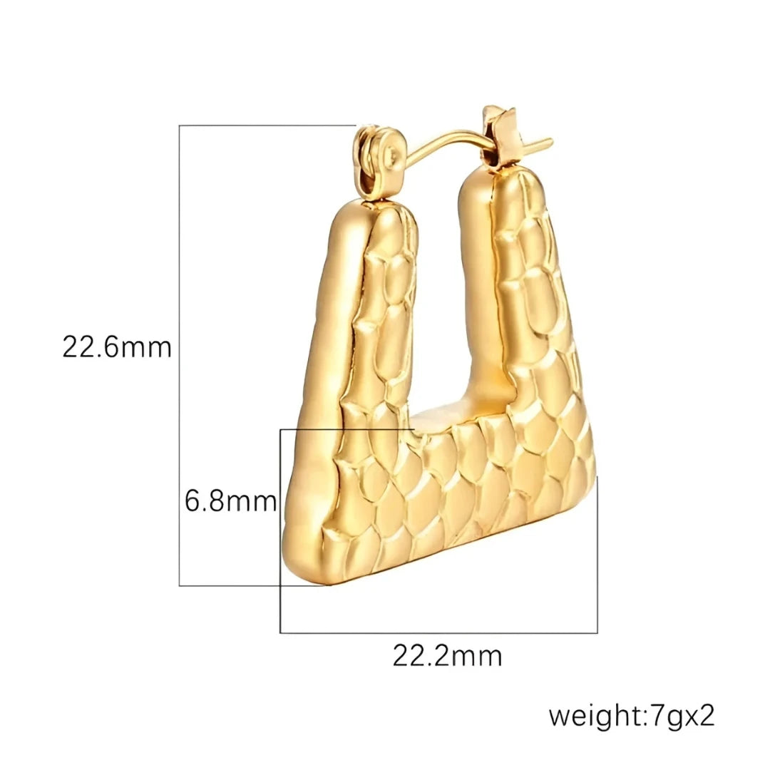 Tipsy Closet Western Hoops - 18k Gold Plated