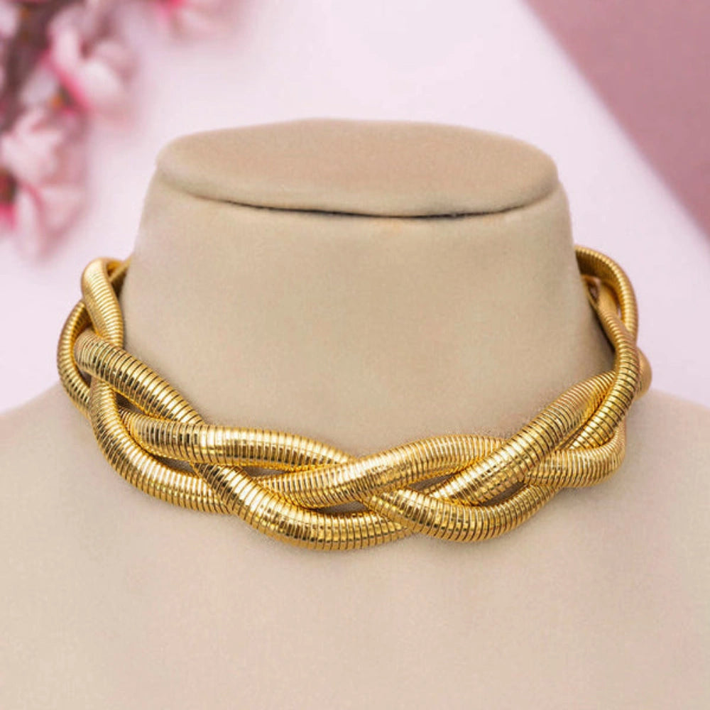 Triple Layer Braided Anti Tarnish Choker