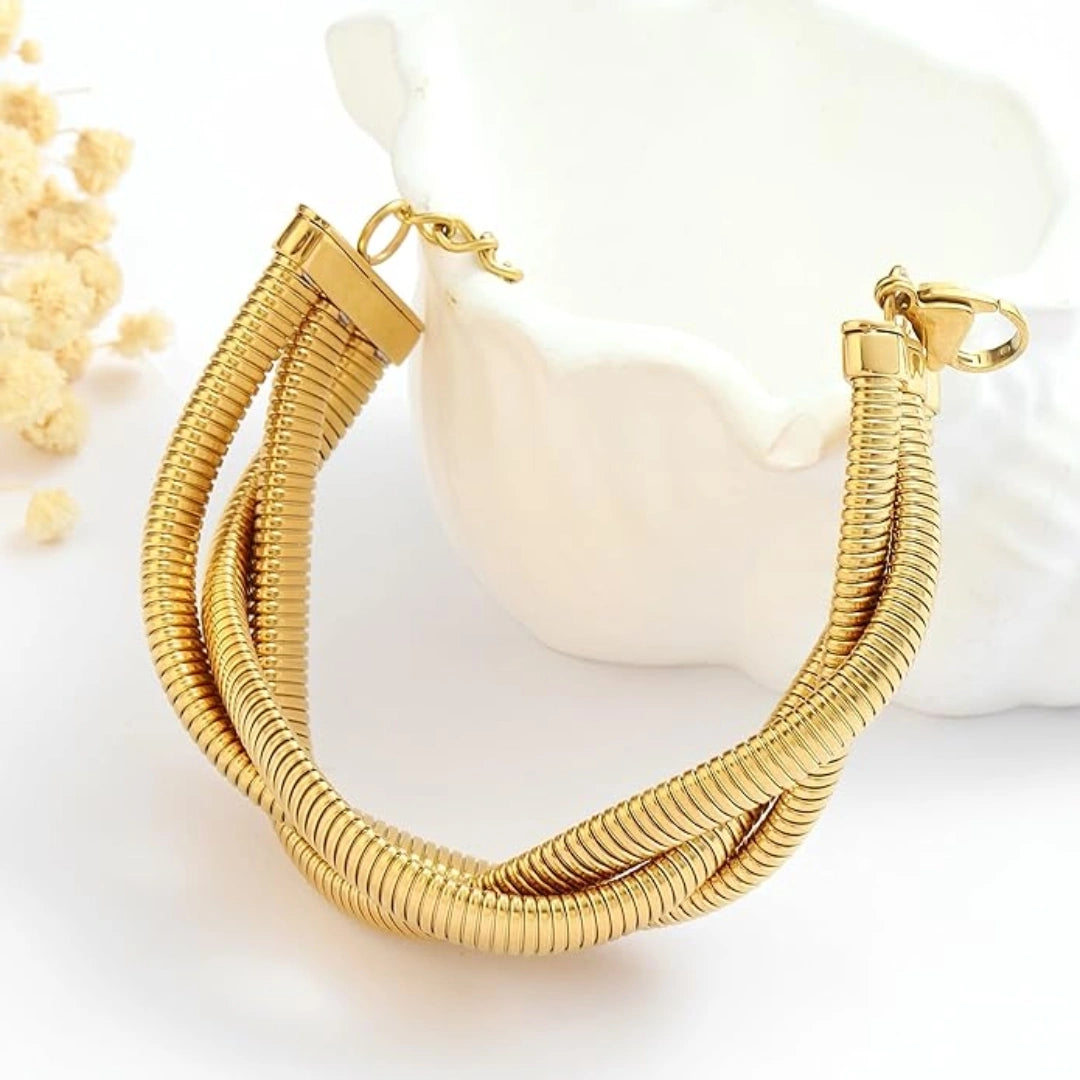 Twist N Turn Gold Bracelet