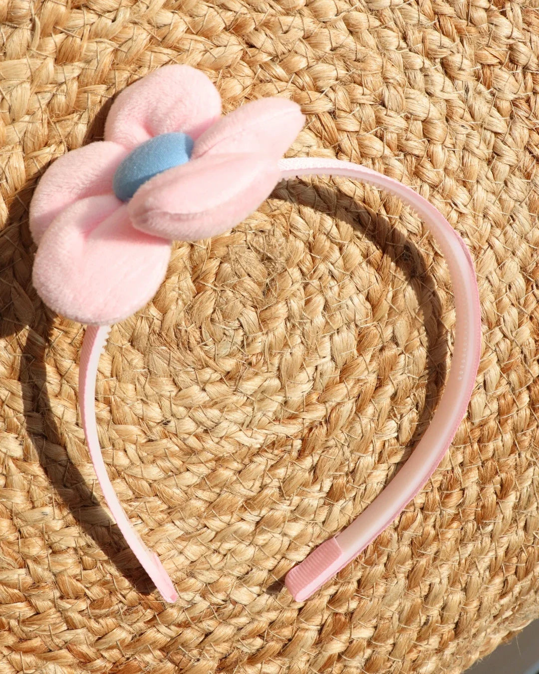 Pink Flower Hair Band (1 pc)